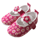 Βρεφικά παπούτσια για κορίτσια Flower love φούξια