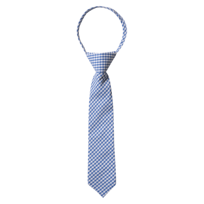 Παιδική γραβάτα για αγόρια Tie καρό γαλάζιο