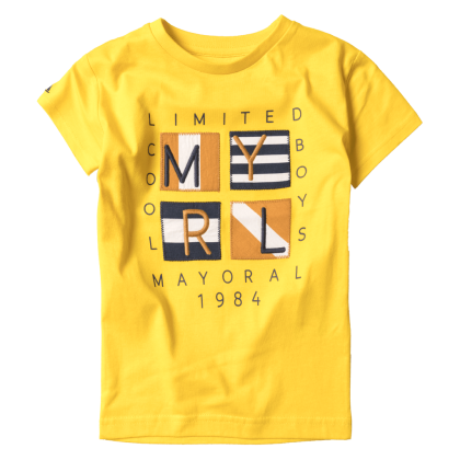 Παιδική μπλούζα mayoral για αγόρια Limited κίτρινο