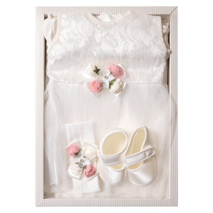 Βρεφικό σετ για νεογέννητα κορίτσια White Blossom