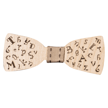Παιδικό ξύλινο παπιγιόν Alphabet