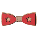 Παιδικό ξύλινο παπιγιόν για αγόρια Star κόκκινο