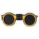 Παιδικό ξύλινο παπιγιόν για αγόρια sunglasses κίτρινο