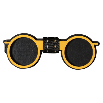 Παιδικό ξύλινο παπιγιόν για αγόρια sunglasses κίτρινο