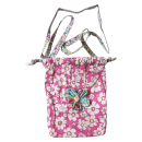 Παιδική χειροποίητη βαμβακερή τσάντα για κορίτσια Floral Ροζ