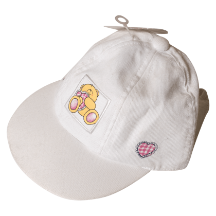 Βρεφικό καπέλο για κορίτσια Cute Bear Άσπρο