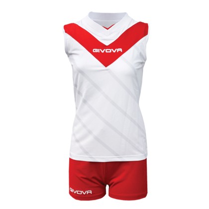 GIVOVA KIT VOLLEY WHT/RED