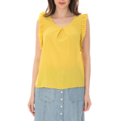 MOLLY BRACKEN - Γυναικεία αμάνικη μπλούζα MOLLY BRACKEN κίτρινη