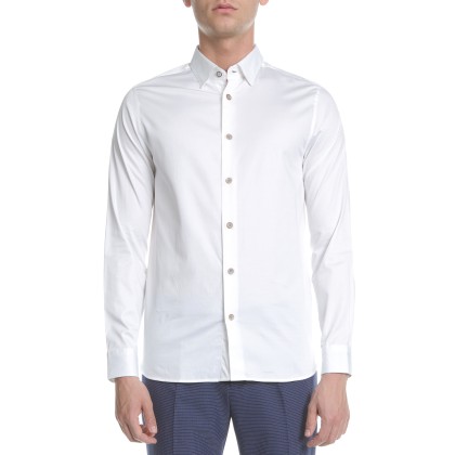TED BAKER - Ανδρικό πουκάμισο TED BAKER λευκό