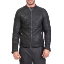 GOOSECRAFT - Ανδρικό δερμάτινο jacket GOOSECRAFT ANTHONY μαύρο
