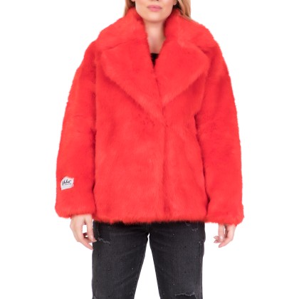 JAKKE - Γυναικείο γούνινο jacket RITA JAKKE κόκκινο