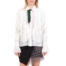 AMUSE - Γυναικείο μακρυμάνικο πουκάμισο AMUSE λευκό