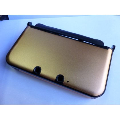 Nintendo 3DS XL Plastic - Aluminum Case Μεταλλική Θήκη Χρυσαφί O
