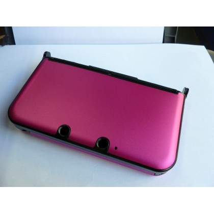 Nintendo 3DS XL Plastic - Aluminum Case Μεταλλική Θήκη Φούξια OE