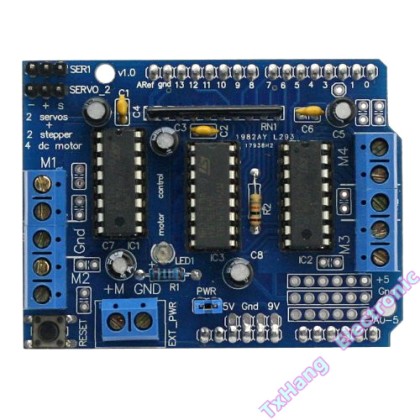 Motor Drive Shield Expansion Board L293D For Arduino Duemilanove