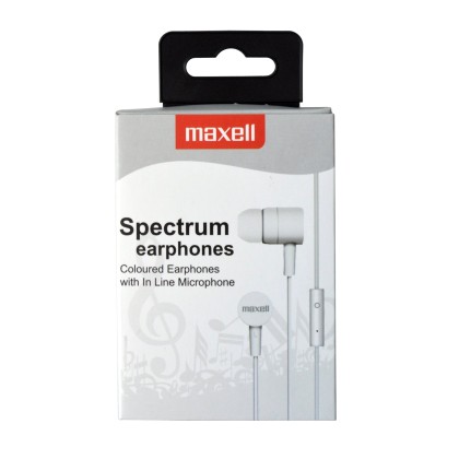 Maxell Spectrum Ακουστικά με Υφασμάτινο Κορδόνι και Μικρόφωνο Λε
