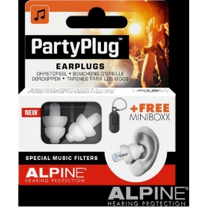 Alpine Partyplug&#8482;  -  Ωτοασπίδες για Μουσική Διαφανές