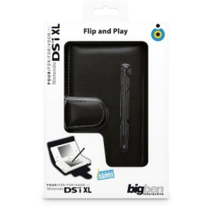Θήκη Flip and Play για Nintendo DSi XL/Μαύρη BigBen DSIXLFLIPNPL