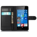 Microsoft Lumia 650 - Δερμάτινη Θήκη Πορτοφόλι Με Πίσω Κάλυμμα Σ