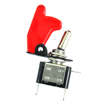 Toggle Switch and Cover 12V 20A (Oem) (Bulk)