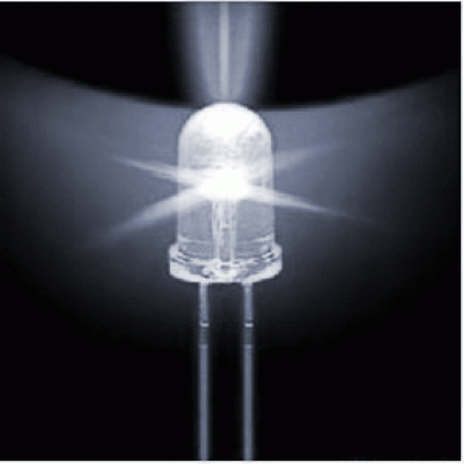 5mm Flickering LED Candle Effect Λευκό (Oem) (Bulk)