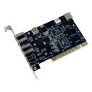 Κάρτα PCI 4+1 USB 2.0 A Θύρες με 2+1 Θύρες Firewire 6pin (Oem) (