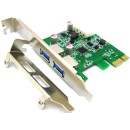 2 Θύρες USB 3.0 HUB σε PCI-Ε NEC Chipset Renesas upd720202 5.0Gb