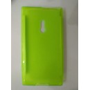 Διαφανες-Πρασινο Soft Crystal TPU Gel Case for Nokia Lumia 800 (