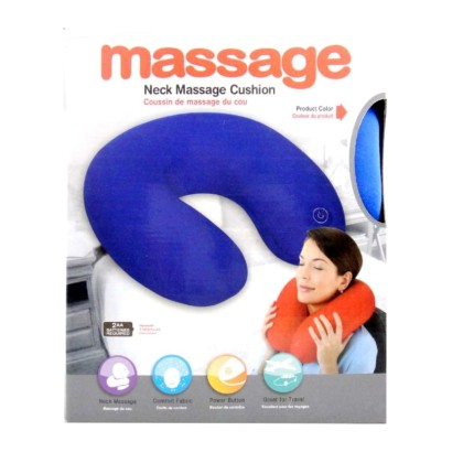ΤΑΞΙΔΙΟΥ ΜΑΞΙΛΑΡΙ ΜΑΣΑΖ - U-shape massage Pillow, Vibrating Neck