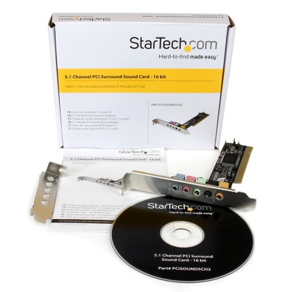 Low profile κάρτα ήχου PCI 5.1 - StarTech PCISOUND5CH2