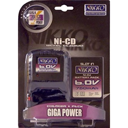 NIKKO 6.0V 750MAH battery pack and charger B01562