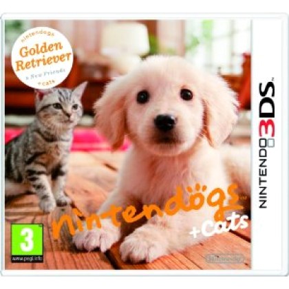 3DS GAME - Nintendogs & Cats: Golden Retriever & New Fri