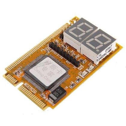 Mini PCI-E/PCI + LPC Diagnostic Post Test Card for Laptop (2-Dig
