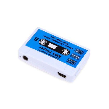 USB Rechargeable Cassette Style Mini MP3 Player + headphones (OE