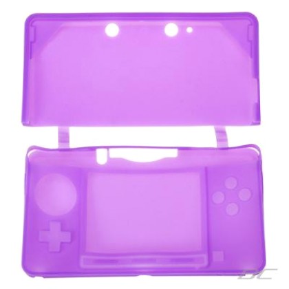 Nintendo 3DS Silicon Case -  Μωβ Θήκη Σιλικόνης