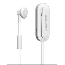 Bluetooth ασύρματο ακουστικό ClipOn MAJESTIC HD 15BT Λευκό