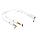3.5mm Stereo Audio Female to 2x3.5mm Stereo Audio Male Adapter C