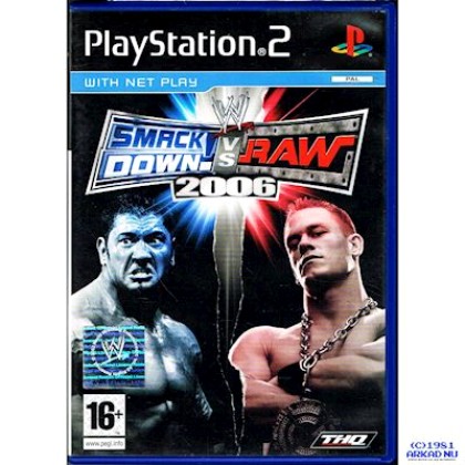 PS2 GAME- SMACK DOWN VS RAW 2006 μαζι με DVD με την ιστορία του 