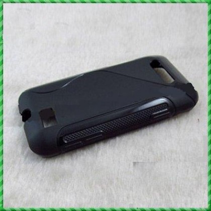 TPU Soft Case Cover S line For Motorola Defy Mini XT320 Black (Ο