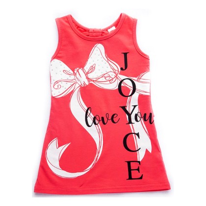 Joyce Dress Bow 92408 Coral