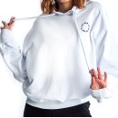 Paco & Co Wmn's Graphic Hoodie 96301 White