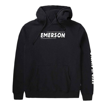 Emerson Men’s Print Hoodie 192.EM20.84 Black