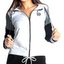 Paco & Co Wmn's Graphic Zipper Hoodie 86328 White