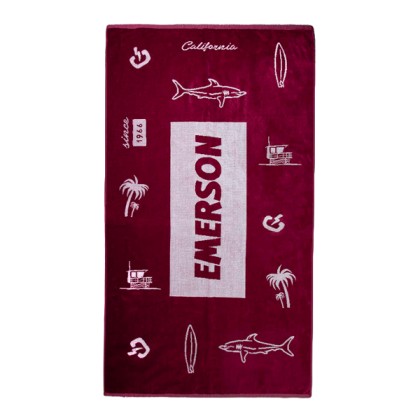 Emerson Beach Towels 201.EU04.72 PR192 D.Berry