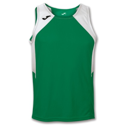Joma T-Shirt Record II Green-White Sleeveless