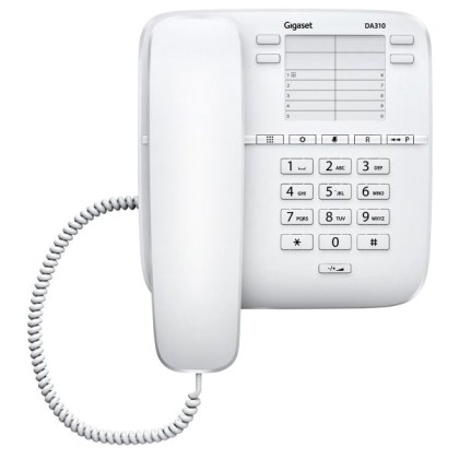 Gigaset Τηλέφωνο Ενσύρματο DA310 (White)