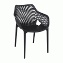 Zita Plus Καρέκλα Πολυπροπυλενίου Air XL 20-0360 (Μαύρο)