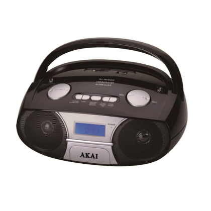 Akai Φορητό Hi-Fi με ξυπνητήρι USB για φόρτιση συσκευών, SD και 