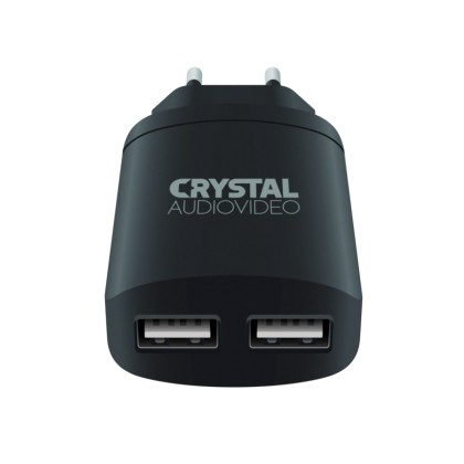 Crystal Audio Dual USB Wall Charger P2-3.4 5V/3.4A