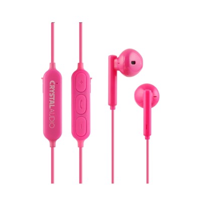 Crystal Audio Ακουστικά In-Ear Bluetooth Handsfree BIE-02-P Pink